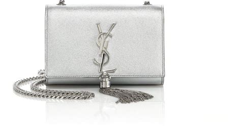 ysl tassel clutch silver|ysl kate clutch sale.